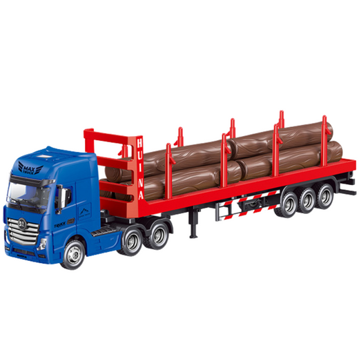 LKW-Transport Holz Metall Huina 1:50 Rot