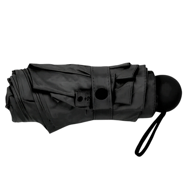 Faltbarer Taschenschirm mit UV-Schutz UPF 50+ Schwarzes Etui 90 cm