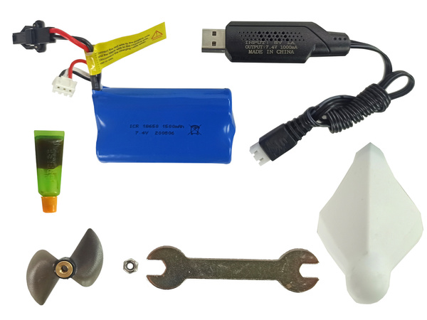 Remote Controlled Powerboat H101 Red 1:48 2.4G 35 km/h