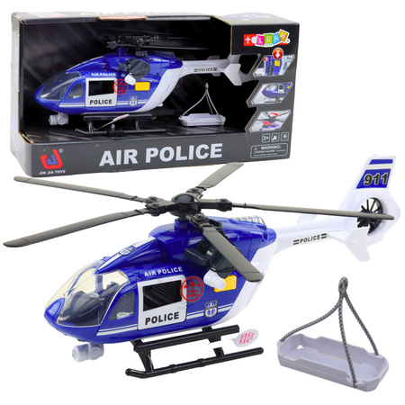 Polizeihubschrauber-Hakenbahre-Lichtergeräusche 1:14