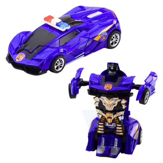 Auto Robot 2in1 Sport Polizeiauto Fahrmix