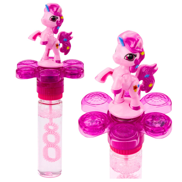 Soap Bubbles Unicorn Rotating Flower LED Light 20cm Mix