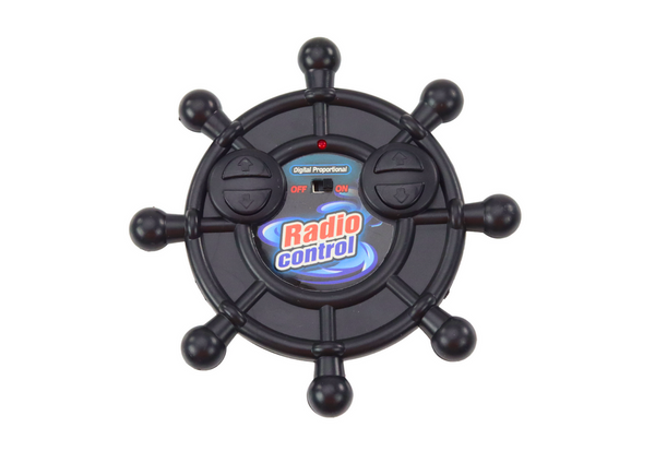 Remote Controlled Police Boat RC Blue Remote Control 27MHz