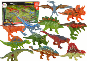 Set Dinosaurier-Figuren, 12-teilig, Bunt