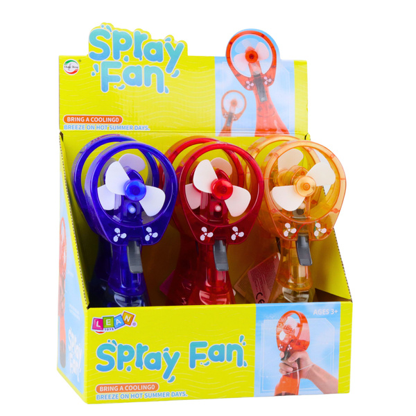 Portable Fan with Battery-Operated Spray Mix