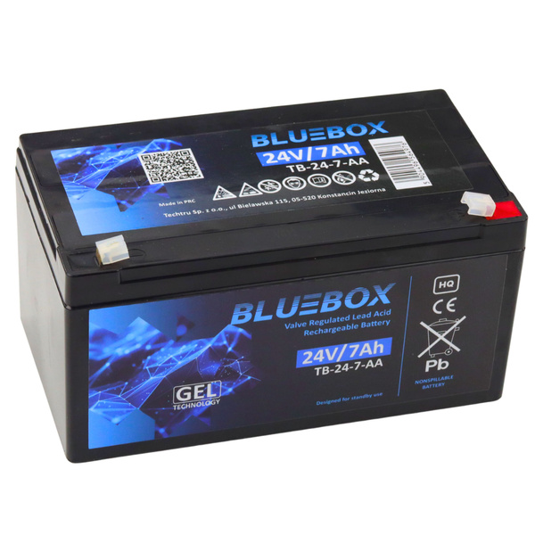 BLUEBOX Gel Battery VRLA AGM 24V7Ah For Car Battery
