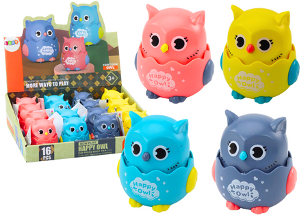 Little Cheerful Owl Friction Drive 4 Colors