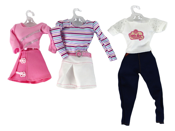 Kinderpuppen-Langhaar-Kofferkleidung