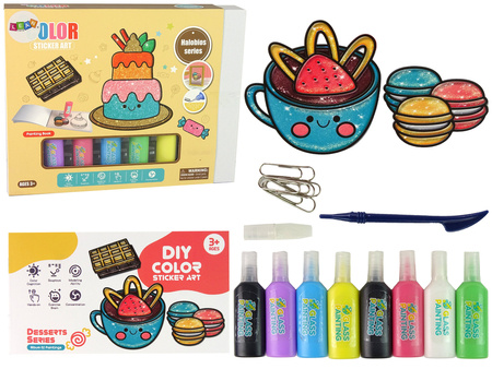 DIY-Süßigkeiten-Fensteraufkleber 8 Farben Glitter