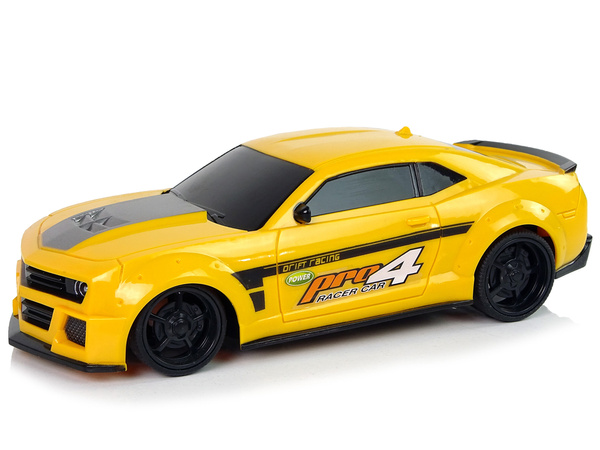 Remote Controlled Sports Car 1:24 Racing Yellow Tinted Windows