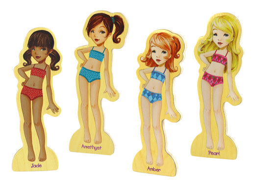 Magnetic Puzzle Dolls Clothes Styling 65 Clothing Elements