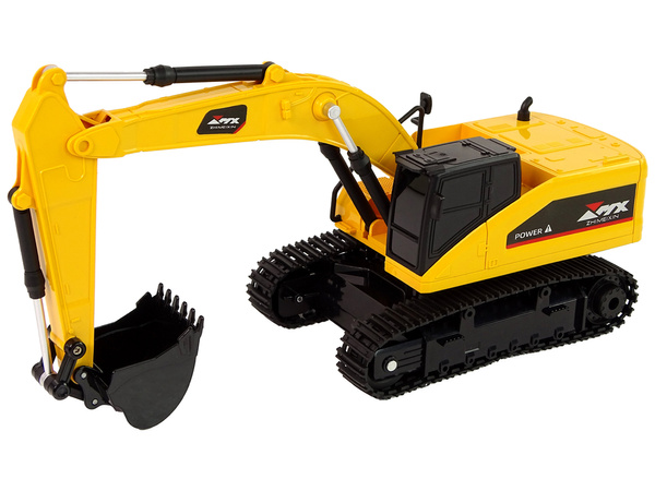 Gelber ferngesteuerter Caterpillar-Bagger