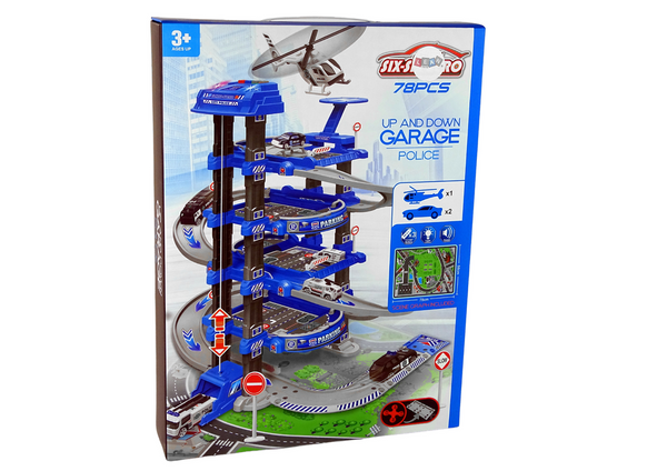 Police Four Level Car Park 1:64 Vehicles Sound Lights