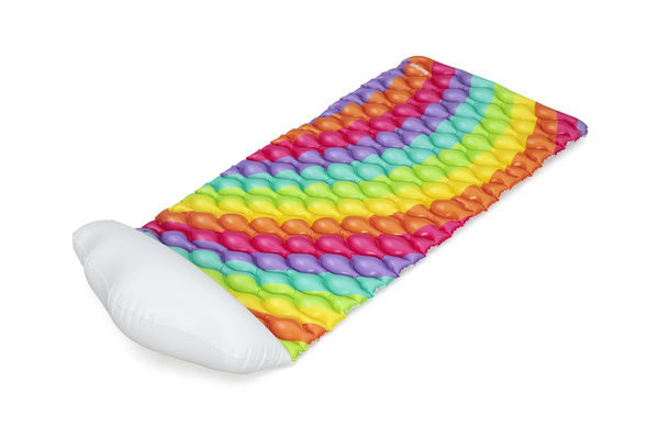 Aufblasbare Schwimmmatratze Regenbogen 216 x 80 cm Bestway 44107