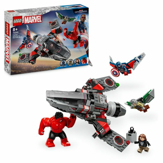 LEGO 76292 SUPER HEROES Captain America vs. Red Hulk – Duell