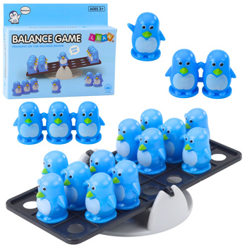Blaues Pinguin-Balance-Lernspiel für Kinder