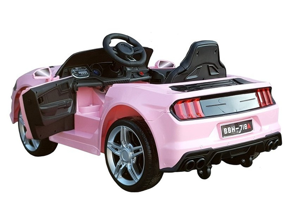 Kinderauto BBH-718A Rosa Ledersitz EVA-Reifen