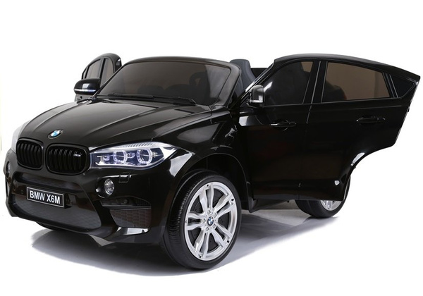 Elektroauto BMW X6 Schwarz Kinderfahrzeug Ledersitz weiche EVA-Reifen 2x45W Auto