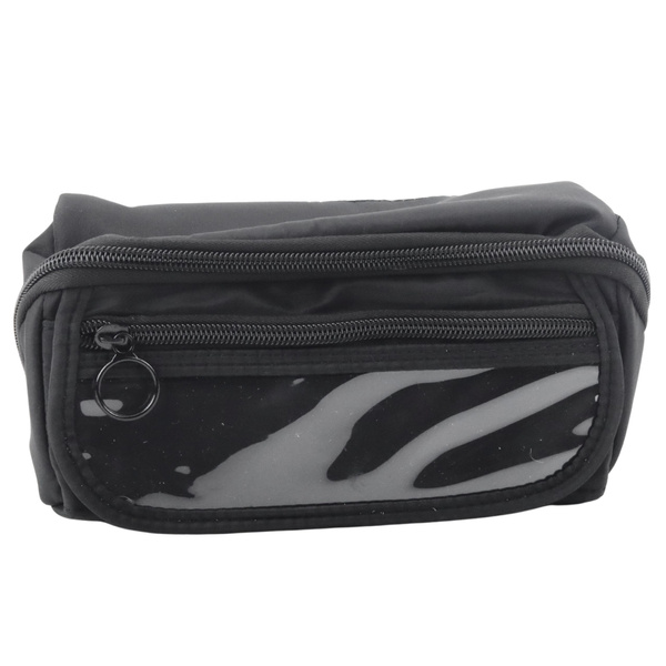 Pencil Case School Kit, Expandable, Roomy, Black, 20x10cm