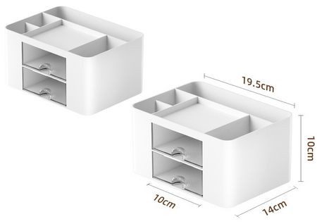 Desk Storage Organizer Drawers White