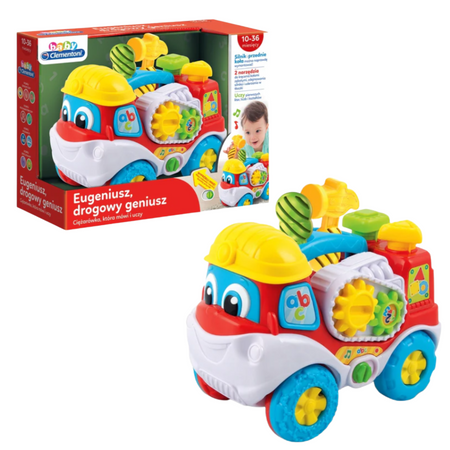 Interactive Truck “Eugenius the Road Genius” with Screwdriver and Hammer Polish Language Clementoni 50110
