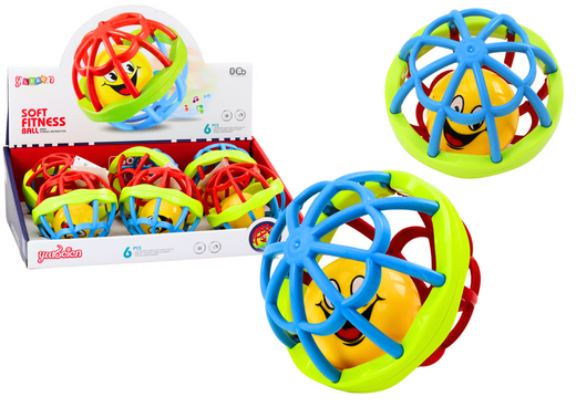 Sensory Ball Rattle Rubber Elastic Colorful