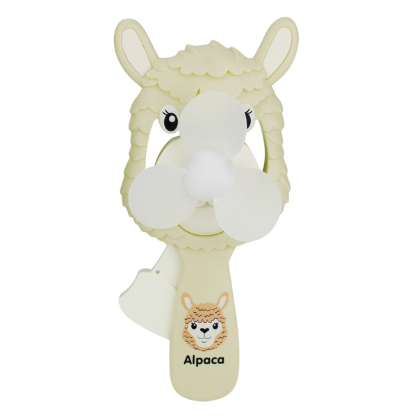 Pinwheel Mechanical Hand Fan For Children Alpaca Mix