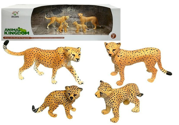 Cheetah Educational Figures Wild Animals 4 Pieces Savannah