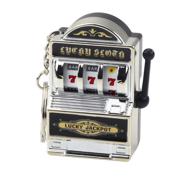 Schlüsselanhänger Mini Casino Spielautomat Spielautomat Moving Bar Mix Farbe