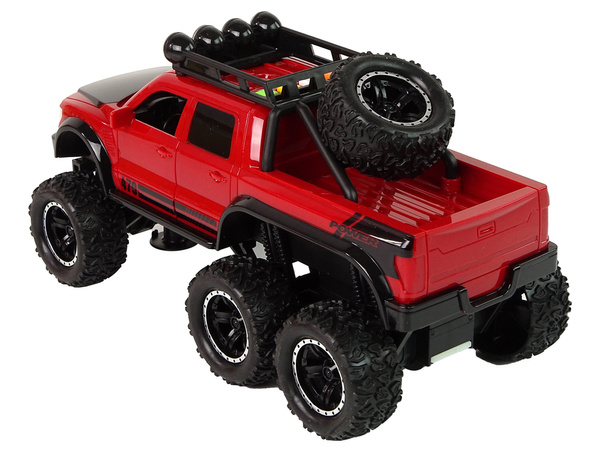 Off-Road Car Friction Drive Big Wheels 1:16 Red
