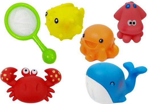 Set zum Baden von Wassertieren Netz Dolphin Crab
