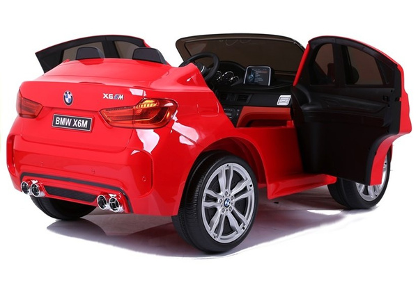 Elektroauto BMW X6 Rot Kinderfahrzeug Ledersitz weiche EVA-Reifen 2x45W Auto