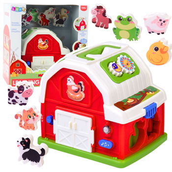 Interactive Farmhouse Musical Barn with Animals Lights Sounds
