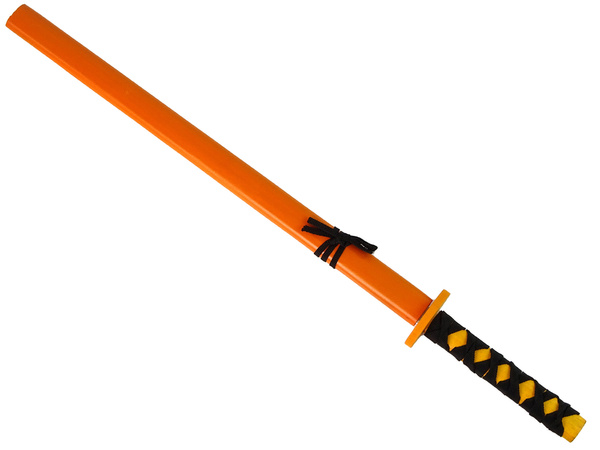 Wooden Sword Orange Prop For Knight 73 cm