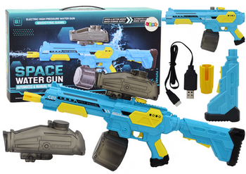 Karabin Pistolet Na Wodę Automat M416 Niebieski Akumulatorowy