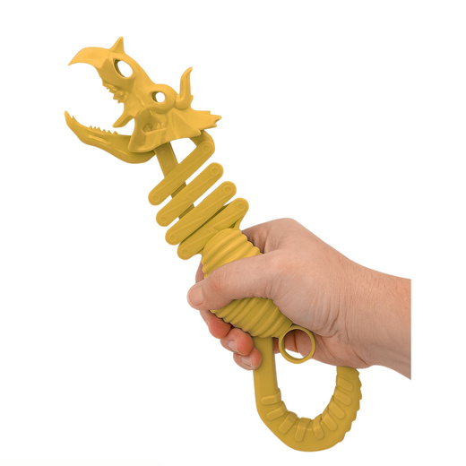 Biting Skeleton Dinosaur Grapple Gun Brown