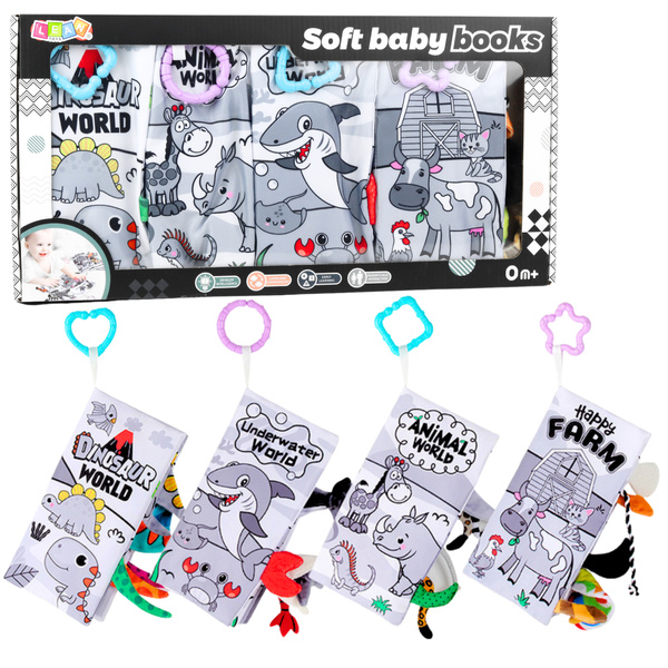 Set of Soft Educational Sensory Books for Toddlers 4pcs