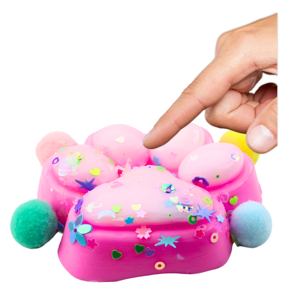 Cat Paw Anti-Stress Sensory Squishy Confetti Pink