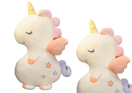 Plush Mascot Cuddly Toy Cute Unicorn White 50cm