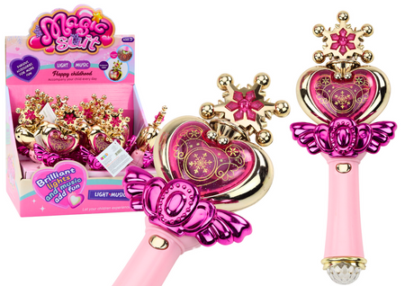 Princess Wand Colorful Lights Sounds Pink