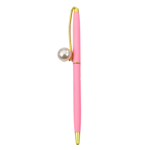 Metal Ballpoint Pen Automatic Pearl Blue Ink 1.0mm Mix