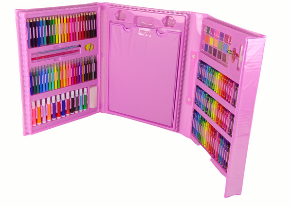 Künstlerisches Set rosa Koffer 208 Elemente