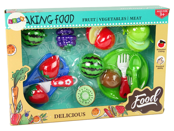 Fruit set for slicing 6 fruits