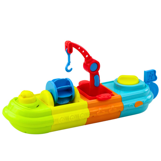Bath Toy Ship Boat Colorful Crane Hook Duck Turtle