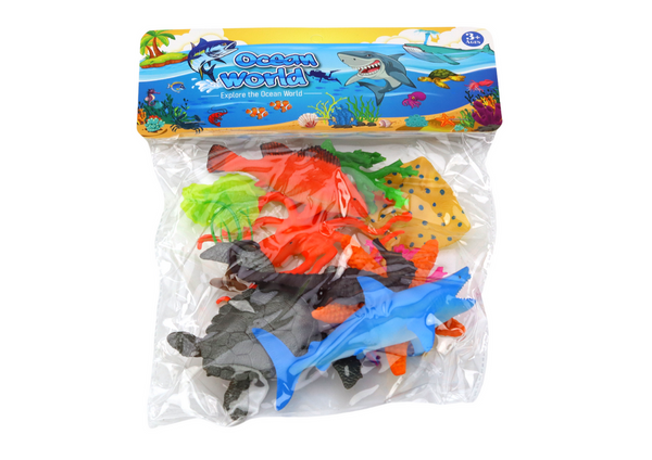 Set Meerestierfiguren, 7-teilig, Wasserpflanzen