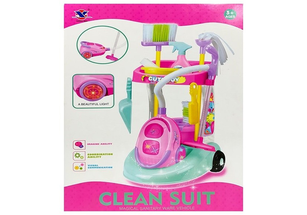 Reinigungswagen umfangreiches Set Putzwagen