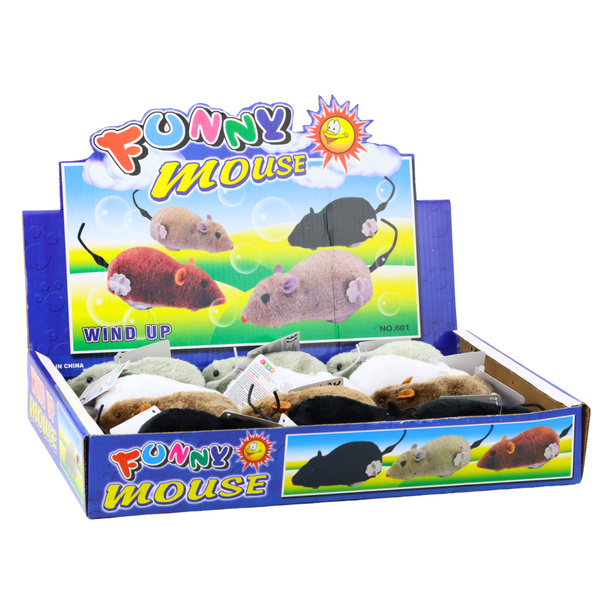 Wind-up Furry Mouse Riding Interactive Mix