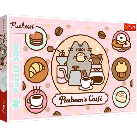 Puzzle - 500 - Pusheen w kawiarni - Trefl 37528