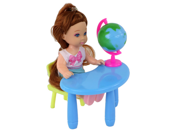 Lehrerpuppe mit Schulzubehör für Schüler