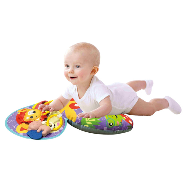 Baby Support Pillow Rustling Mat with Fox Pendants